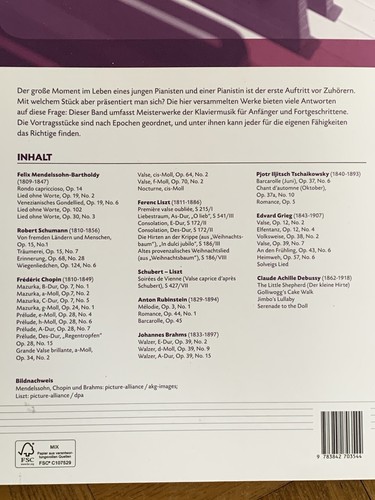 Klaviernoten für Anfänger und Fortgeschrittene zwei Bücher Klassik Bach Mozart - Bild 3 von 3