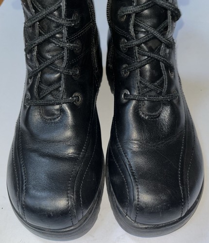 Harley Davidson Women’s Black Leather Biker Boot Size 7.5 USA No. 84057 - Picture 7 of 10