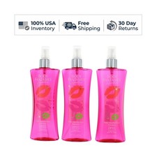 Body Fantasies Pink Vanilla Kiss Fragrance Body Spray 8 oz 3 Pack Women