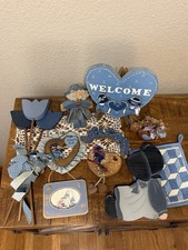 Lot of Vintage Country Blue White Cottagecore...