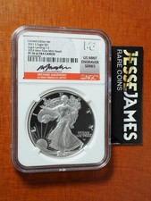 2021 S PROOF SILVER EAGLE NGC PF70 GAUDIOSO LIMITED EDITION SET 2024 WP HOARD