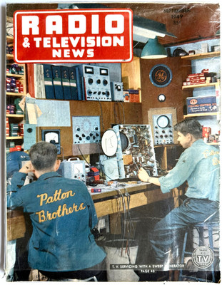RADIO & TELEVISION NEWS MAGAZINE SEPTEMBER 1949 NICE CONDITION TV REPAIR HISTORY