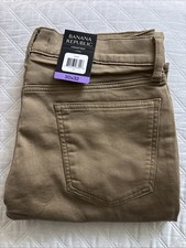 Banana Republic Men's Pant 30 Stretch Tan 5-pocket Slim Fit 1620338 Tan New