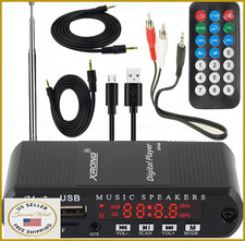 Bluetooth Audio Receiver FM Radio MP3 Digital Player LED 4-Digital Display SD Ca