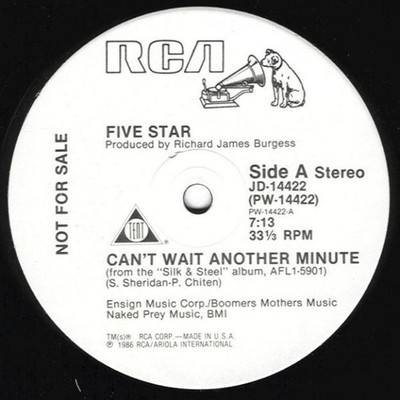 Five Star, Can't Wait Another Minute, (12'', Promo), NM or M-, 4011571885