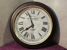 Vintage JNo. Walker Railway Clock - Reproduction S.I.R. Surrey Iron PLEASE READ