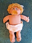 Vintage 1982 Cabbage Patch Doll - Loopy Blond Hair, Green Eyes, Girl, Pacifier