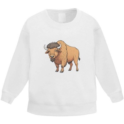 'Standing Bison' Kid's Sweatshirt / Sweater / Jumper (KW059732)