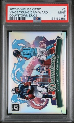 2025 Donruss Optic Cam Ward/Vince Young Base (PSA 9)