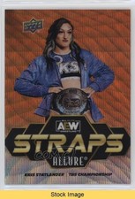 2024 Upper Deck Allure AEW Straps Orange Slice Kris Statlander #S-17 READ 5vc