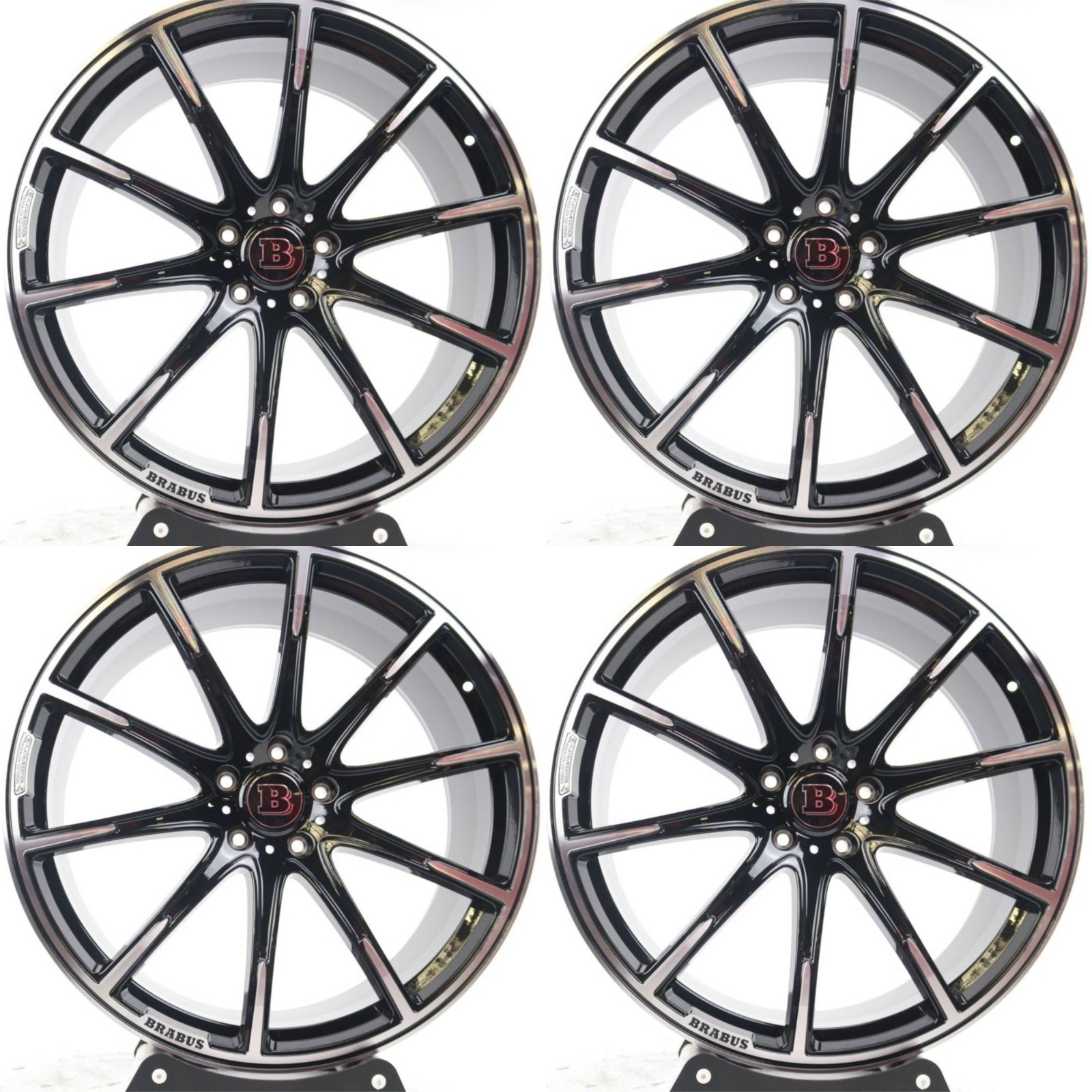 24" FORGED Mercedes-Benz BRABUS Wheels Rims Set of 4 24X10 5x130
