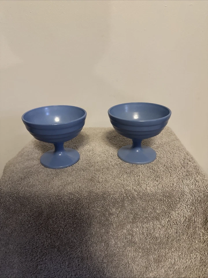 Juego de seis tazas vintage Hazel Atlas pastel desierto Foto 4 de 4