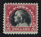 CKStamps: US Stamps Collection Scott#547 $2 Mint OG Gum Dist Small Thin