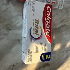2 Pk Colgate Total Active Prevention Clean Mint Toothpaste 5.1 Oz  Toothbrushes