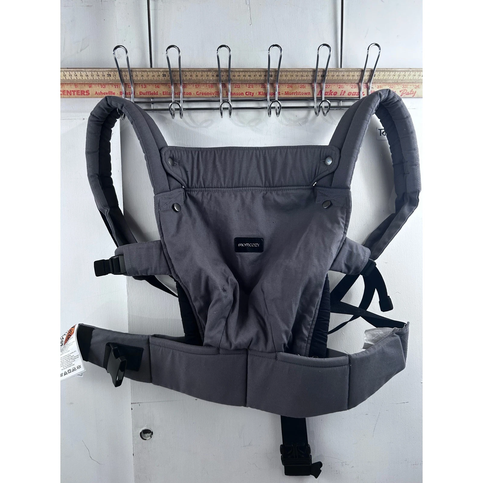 Momcozy Baby Carrier BC001 3-24 Months Grey Adjustable Ergonomic Kids