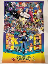 Pokémon TV Series REGULAR Mark Bell Pikachu Charizard Brock Ash Poster 24x36