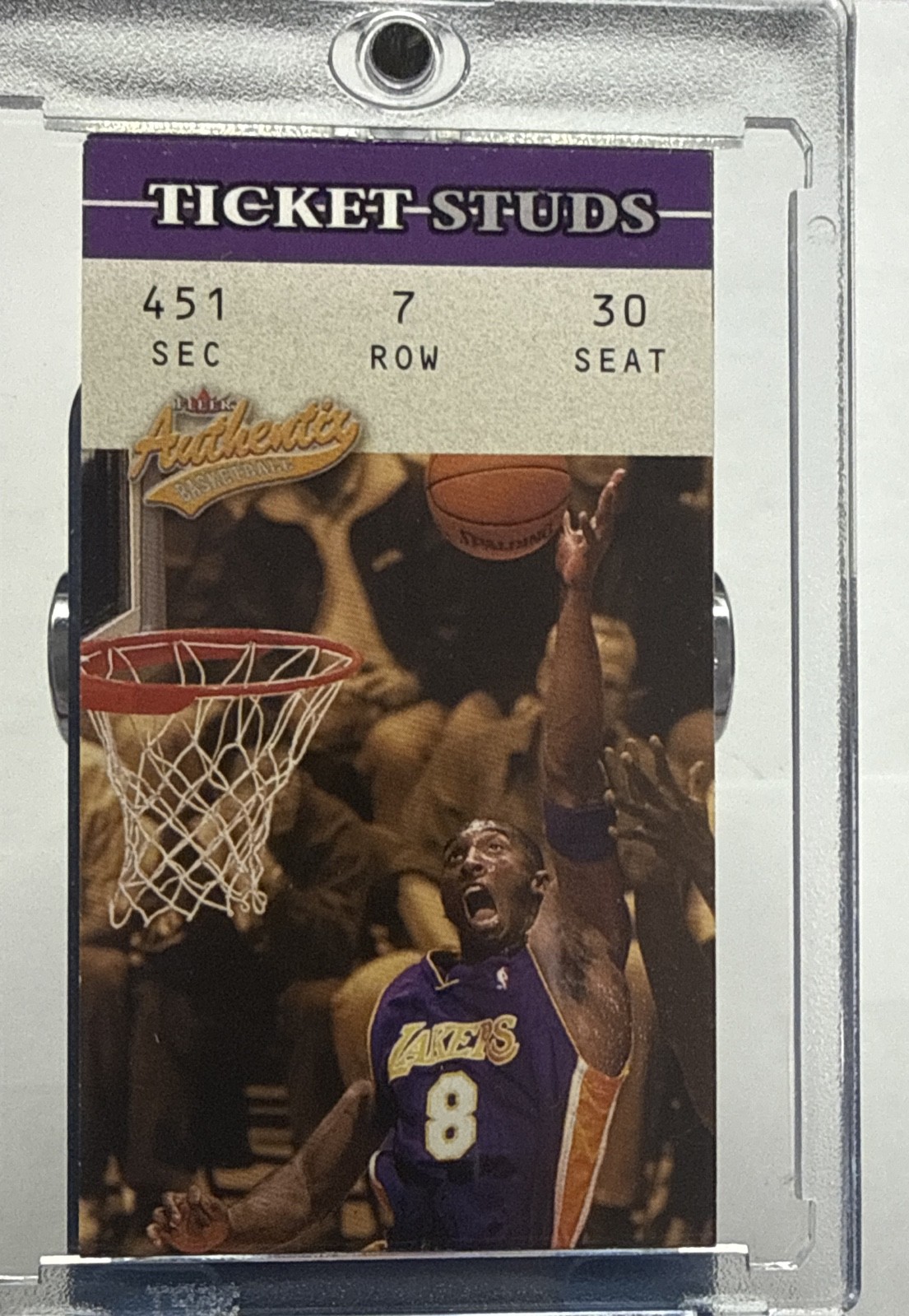 2003-04 Fleer Authentix - Ticket Studs Kobe Bryant #6 TS