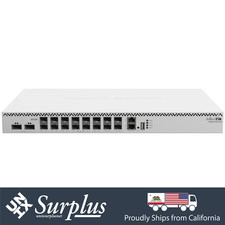 MikroTik 16 Port 25GbE SFP28 2x 100GbE QSFP28 650MHz CPU 64MB RAM Cloud Router