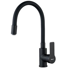 Flexible Kitchen Sink Mixer Tap Single Lever with 360° Swivel Hose, Water-Saving
