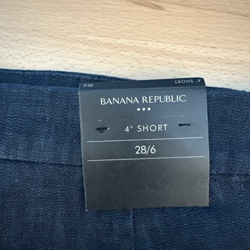 Damenshorts Banana Republic Größe 28/6 blau Denim neu mit Etikett - Bild 3 von 4
