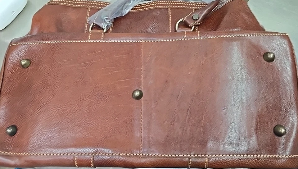 Bolso de Lona Foto Venezia Grande Vecchio Marrón Foto 3 de 4