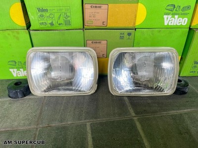 CIBIE Valeo Headlight Iode H4 Size 142x200 mm. 2 Pcs P/N 082463 MADE IN BELGIUM
