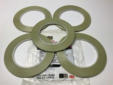 5 Rolls 3M 06308 Scotch Fine Line Tape 218 Green, 3/32" Width 2.4 Mm , 60 Yards
