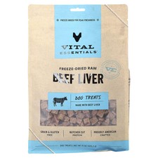 2 X Vital Essentials, Freeze-Dried Raw Dog Treats, Beef Liver, 15 oz 425.2 g 