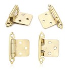 4 Pack (2 Pair) Gold (Brass) Self Closing Cabinet Hinges for Kitchen Cabinet