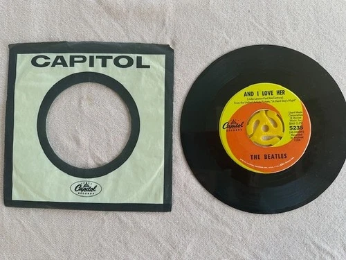 1964 THE BEATLES  If I Fell / And I Love Her Capitol #5235  VINYL 45 RPM
