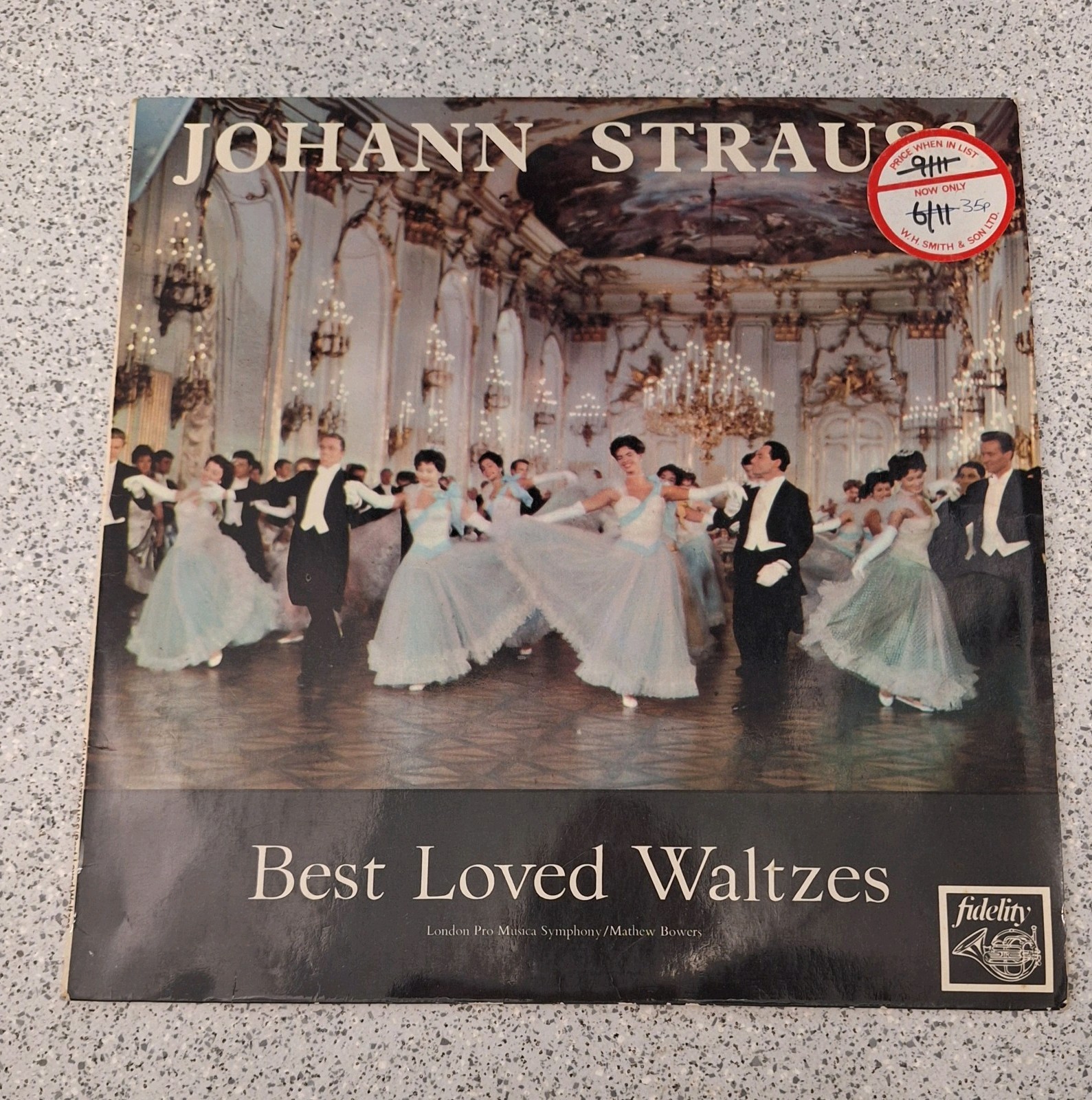 Vinyl LP Record Johann Strauss Best Loved Waltzes, Fidelity Stereo 1967