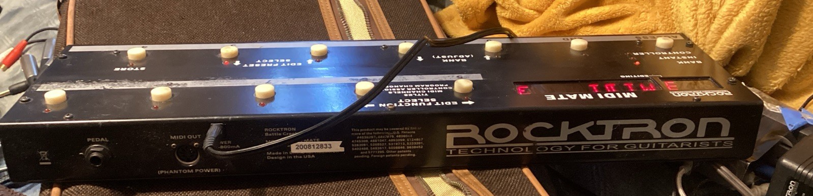 Rocktron MIDI Mate Foot Controller Pedalboard for Guitar Effects Processors