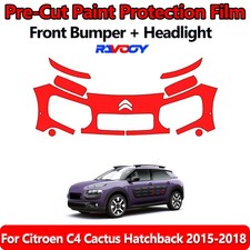 Precut Front Bumper Ppf Kit Film For Citroen C4 Cactus Hatchback 2015-2018