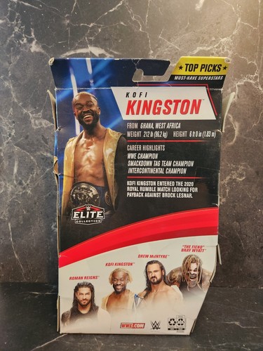 SEALED 2020 WWE ELITE COLLECTION TOP PICKS KOFI KINGSTON FIGUR BOX BESCHÄDIGT - Bild 3 von 4