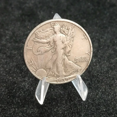 Silver 1939 D  Rare Walking Liberty Half  Dollar good looking  coin    TP-10682
