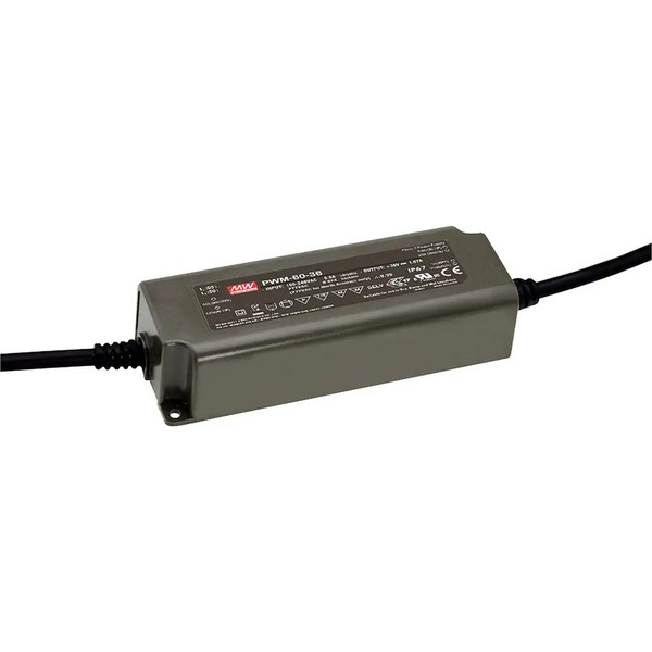 Mw Mean Well PWM-60-24 Led-Treiber, Led-Trafo Konstantspannung, Konstantstrom 60-image