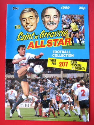 SAINT ''N'' GREAVSIE - TOPPS - FULL BASE SET (207) STICKER + LEERALBUM - 1988 - SEHR GUTER ZUSTAND +