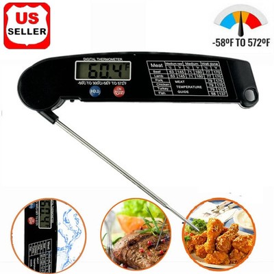 Instant Read Digital Electronic Kitchen Cooking BBQ Grill Food Meat Thermometer