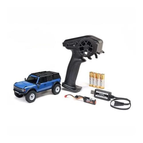 Axial AXI-2048T1 1/30 SCX30 Ford Bronco 4X4 RTR Brushed Rock Crawler, Blue