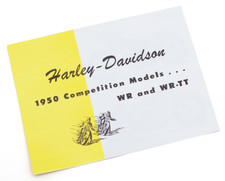 1950 WR E WR-TT Competition Brochure For Harley Davidson