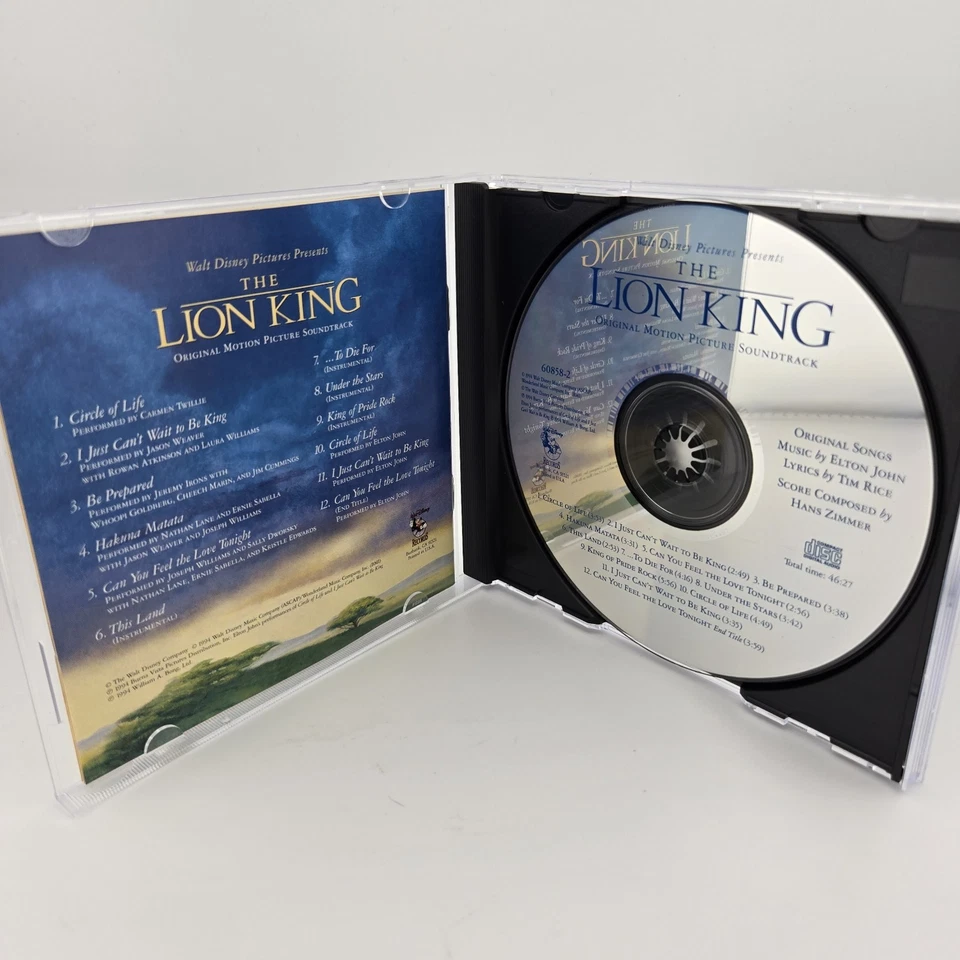 Lion King Soundtrack (CD, 1994) Walt Disney Movie Soundtrack Cd NEW - Image 3 of 3