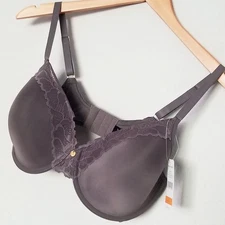 NEW Natori Refined Contour Underwire Bra 36DD Gunmetal Grey Gray $70 Supportive