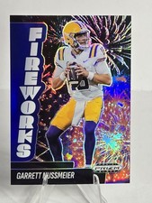 2025 Panini Prizm Black Fireworks Blue Prizm /199 Garrett Nussmeier #8 LSU 📈🔥