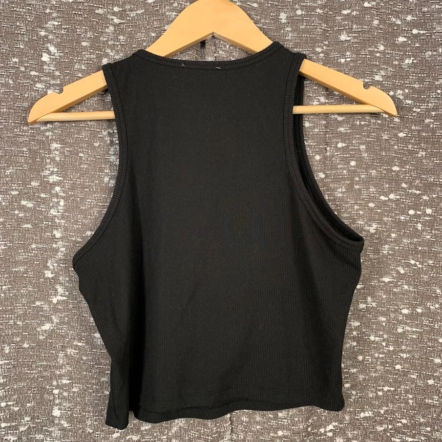 Regata feminina Better Together preta com nervuras Los Angeles Califórnia grande - Imagem 3 de 4