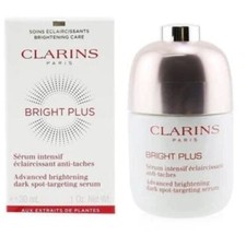 Clarins Bright Plus Advanced Brightening Dark Spot-Targeting Serum 1.7 oz - New