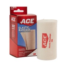 VENDAJE ELÁSTICO ACE CON CIERRE DE GANCHO 207604, 4 PULGADAS *MEJOR PRECIO* *AHORRO A GRANEL*
