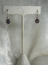 RARE! Silpada Sterling Silver Pearl Iolite Earrings W0888