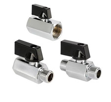 Ball Valve 1/4 1/8 1/2 3/8 bsp Male Female Air Compressor to hose Mini Valve