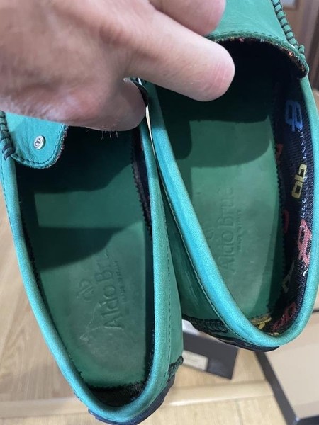 Men Aldo Brue Loafers Green Suede 39