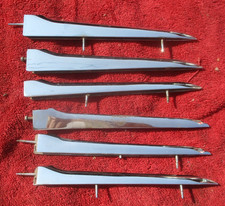 1958 1959 1960 1961 Corvette Chrome Fender Spear Trim Molding Oem